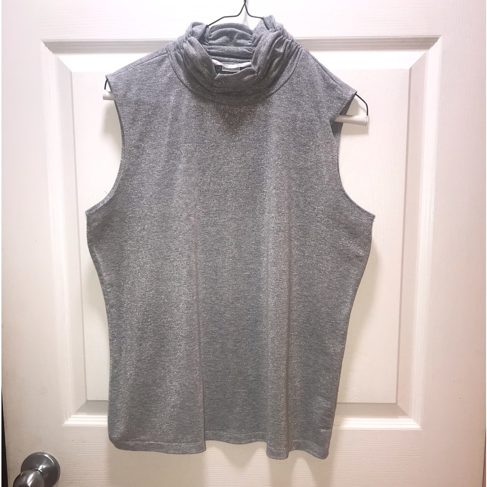Jillian Nicole ruched neck mock turtleneck